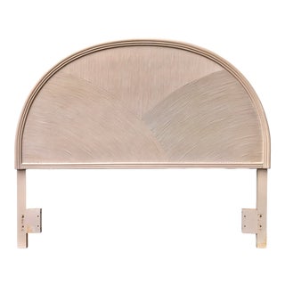 Vintage Pencil Reed Queen-Size Headboard in the Gabriella Crespi Style. For Sale