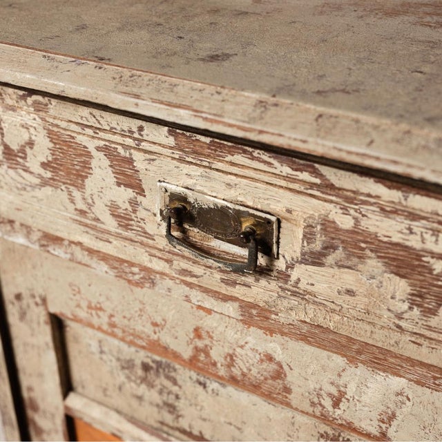 1950s French Oak Chest of Drawers With Bécassine Motif For Sale - Image 10 of 14
