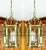 Antique Brass Hexagon Beveled Glass Hall Lantern, Late 1800 - Early 1900 For Sale - Image 13 of 13