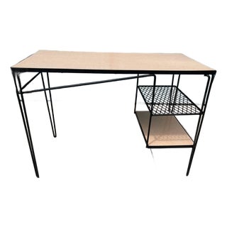 Rare MCM Iron Hairpin Legs and Formica Top Student Desk For Sale