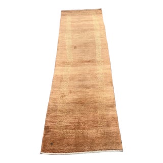 2ft6in × 8ft8in Hand Knotted Wool Runner, Vintage For Sale