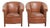 Cowhide Leather Club Chairs, Set of 2 For Sale