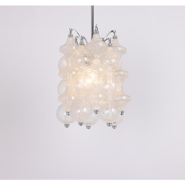 Gold Small Glass Tulipan Pendant Light attributed to Seguso, Italy, 1960s For Sale - Image 8 of 16