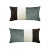 Three-Tone Bedroom Cushion with Teal on Left and Right from LO Decor For Sale