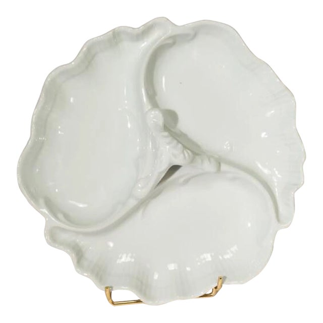 Vintage Limoges Porcelain Shell Platter For Sale