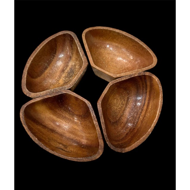 Mid-Century Modern Pineapple Topped Lazy Suzan Epergne Monkey Pod Wood and Decorative Fruit Set- 29 Pieces For Sale - Image 10 of 11