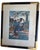 Japanese Woodblock Utagawa Kunisada Framed Wood Gold Gilt Antique Bijin Cherry Blossom Floral Kimono Sake For Sale - Image 13 of 17