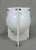 Neal Small Mid-Century Modern Three-Sided White Molded Acrylic Table Lamp For Sale - Image 9 of 12