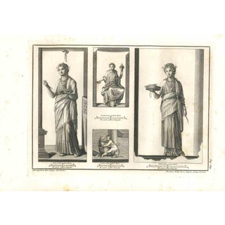 Nicola Billy, Ancient Roman Frescoes, 18th Century, Etching For Sale
