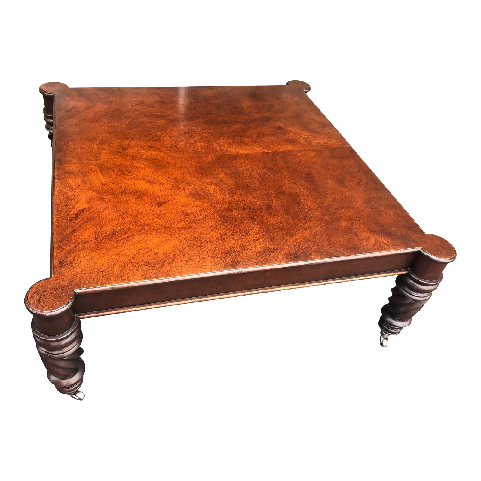 Baker Furniture Company Milling Road Square Wood Cocktail Table Chairish