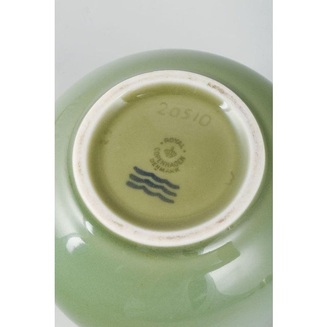 Ceramic Vase with Celadon Glaze from Royal Copenhagen For Sale - Image 4 of 5