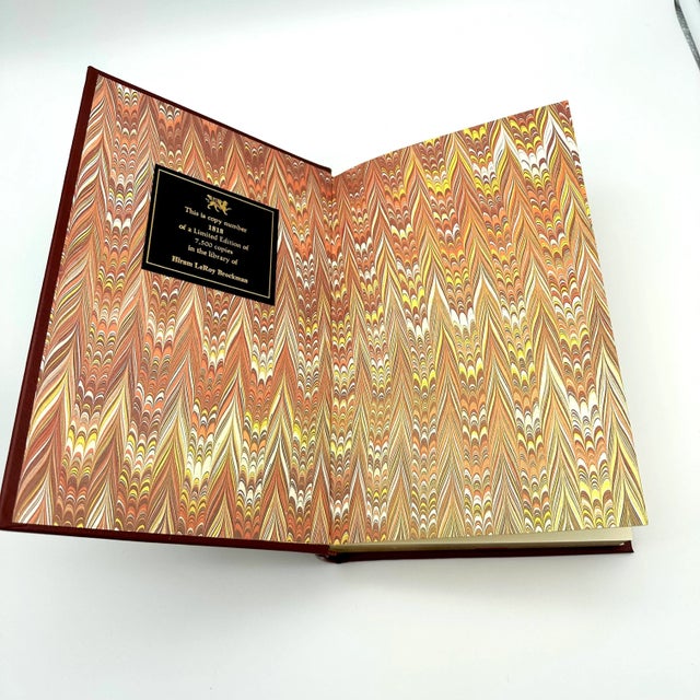 Late 20th Century Limited Edition Red & 22k Gold Leather Bound Medicine Books a Pair For Sale - Image 11 of 12