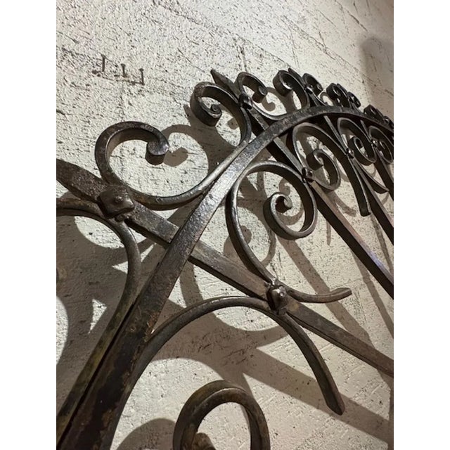 19th Century French Wrought Iron Sunburst Element For Sale - Image 5 of 5