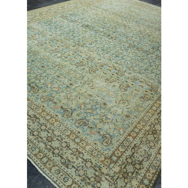 Blue Turkish Vintage Rug 9'3" x 12'8" #20803 For Sale - Image 8 of 8
