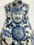 1950s Chinese Blue & White Crackle Glaze Porcelain Pitcher With Figural Face Motif For Sale - Image 10 of 10