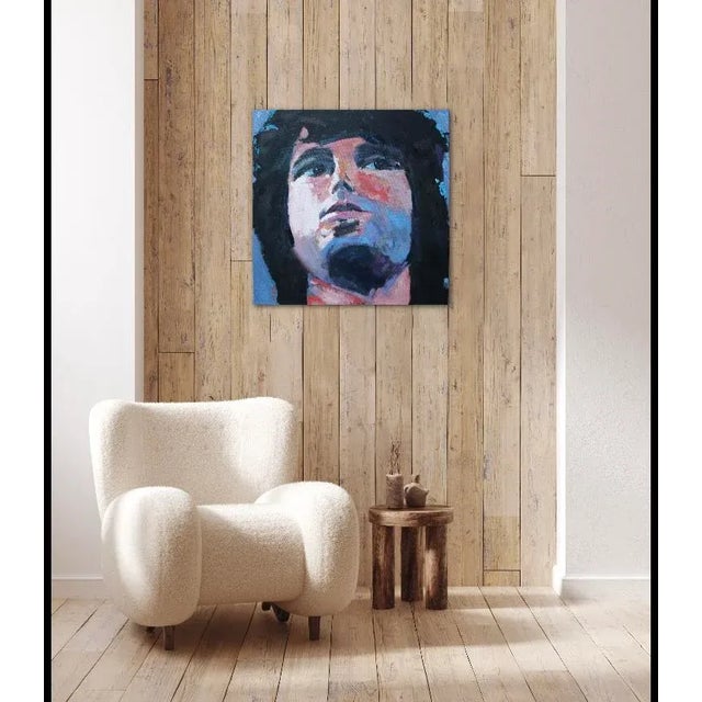 Contemporary Portraiture Pop Art Oil Painting, Original Artwork For Sale - Image 9 of 12