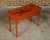 19th Century English Red Lacquer Faux Bamboo 19th Century Desk with Gilded Chinoiserie Décor For Sale - Image 5 of 12