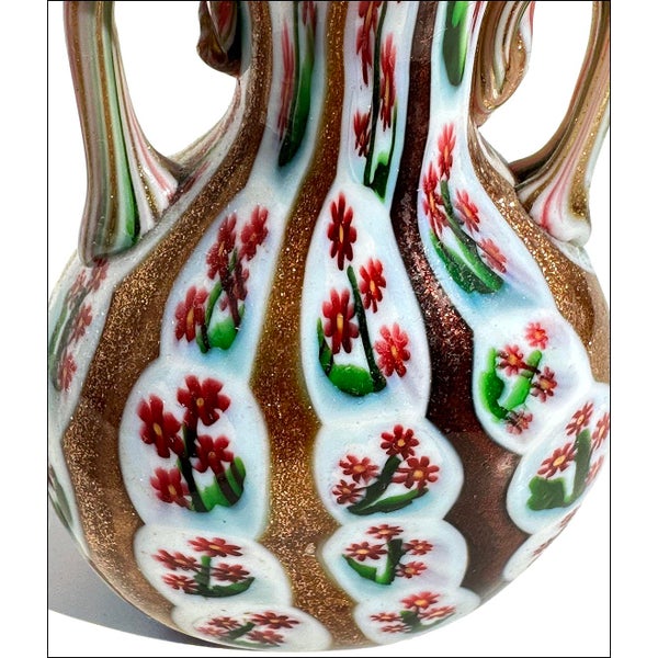 Vittorio Zuffi for Fratelli Toso Murano Flower Cane Murrine