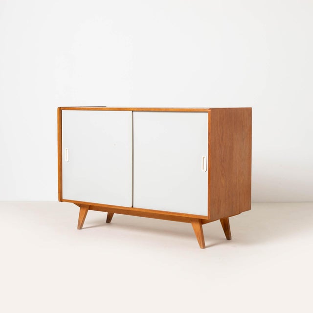 Sideboard with Sliding Door by Jiří Jiroutek for Interier Praha, Former Czechoslovakia, 1960s For Sale - Image 4 of 14