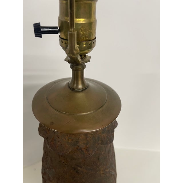 Antique Cast Iron Table Lamps—A Pair For Sale - Image 11 of 14