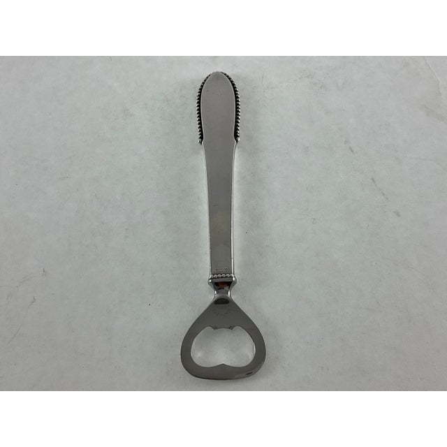 1960s Georg Jensen Sterling Silver Bottle Opener Beaded. For Sale - Image 16 of 16
