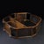 Wood Vintage Chinese Huali Rosewood Reticulated Hexagonal "Curio" Display Stand (Bogujia) For Sale - Image 7 of 8