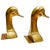 Mid-Century Modern Mid 20th Century Solid Brass Spanish Duck Head Bookends by Sarreid - A Pair For Sale - Image 3 of 8