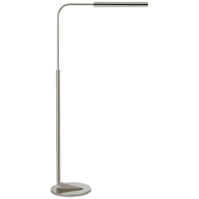 Modern Ian K. Fowler for Visual Comfort Signature Austin Adjustable Floor Lamp in Polished Nickel For Sale - Image 3 of 3
