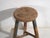 Rustic Antique Stool with Sky Blue Patina, 1900 For Sale - Image 3 of 8