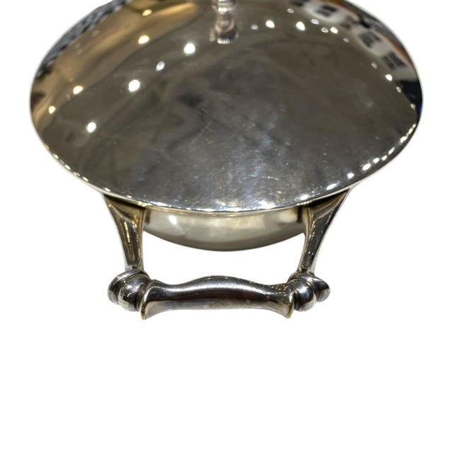 Silver Early 20th Century W. A. S. Benson Arts & Crafts Silver-Plate Covered Serving Dish, England For Sale - Image 8 of 18