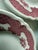Ceramic Vintage Mid-Century Modern Shenango Red Lattice & Fruit Pattern Small Plates - Set of 5 For Sale - Image 7 of 10
