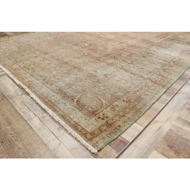 Antique Persian Lilihan Rug - 07'07 x 09'08 For Sale In Dallas - Image 6 of 9