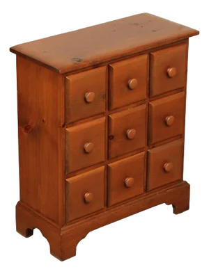 Furniture by Choyce Vintage Pine Nine-Drawer Apothecary Style Chest