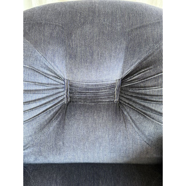 Space Age Velvet and Chrome Chair by Adriano Piazzesi, Italy, 1960s For Sale - Image 10 of 17