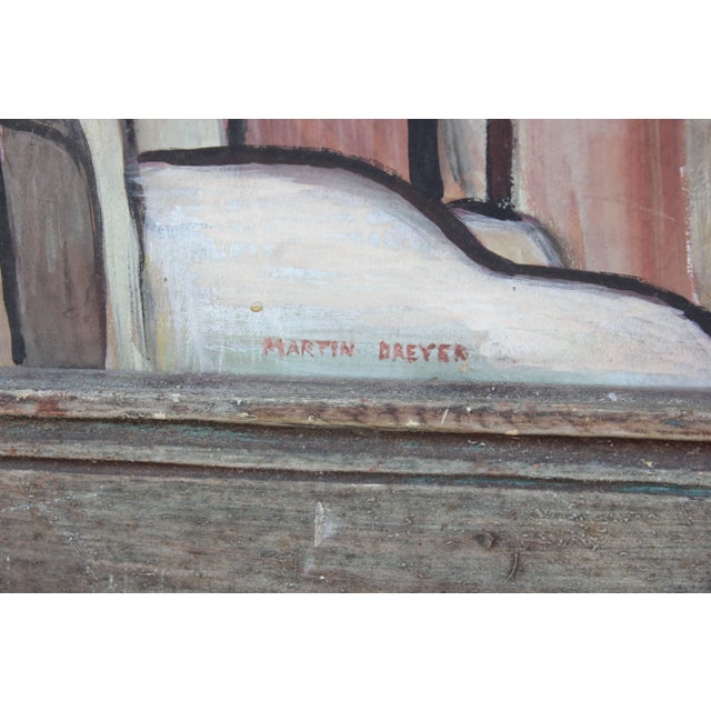 "The Long Road", Surreal Desert Landscape Painting 1950s For Sale In Houston - Image 6 of 10