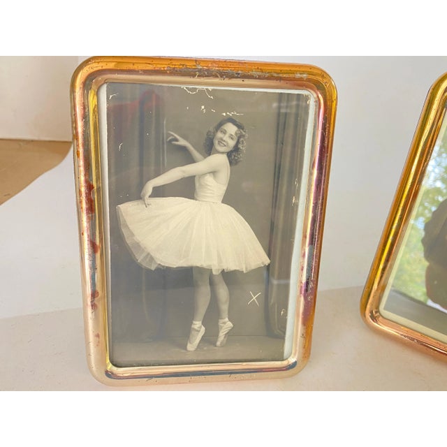 Vintage Italian Picture Frame Photos of Dancer, 1950s, Set of 2 For Sale - Image 3 of 10