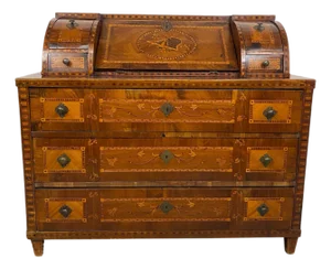 Antique Vienna Secretaire in Wood, 1790