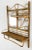 Chinoiserie Vintage Mirrored Scorched Bamboo Wall Shelf Towel Rack For Sale - Image 3 of 7