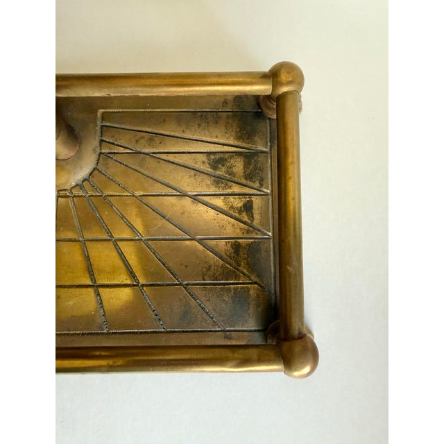 Brass Mid-Century Brass Duck Head Fireplace Tool Set For Sale - Image 8 of 12