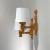 Pine and Fabric Wall Lights, Sweden, 1960s, Set of 2 For Sale - Image 3 of 12