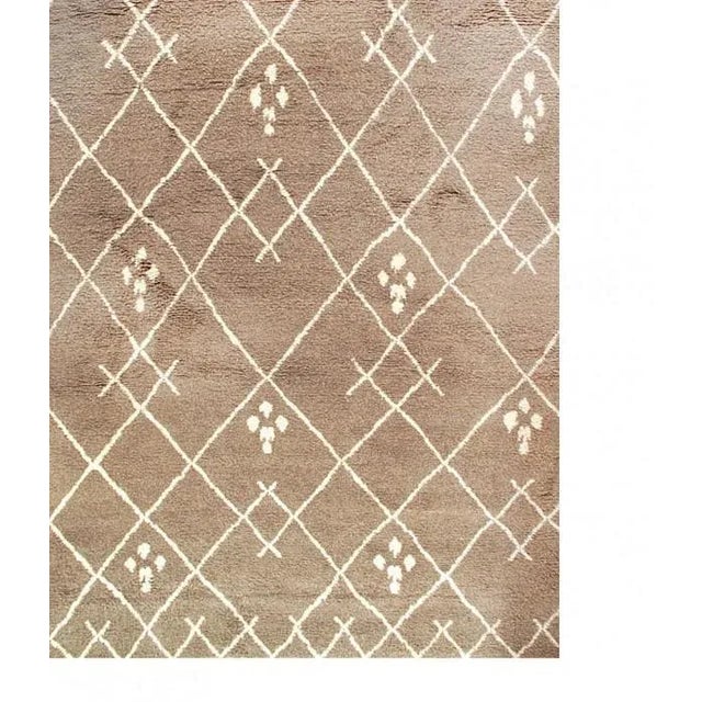 Traditional Pasargad Light Brown Moroccan For Sale - Image 3 of 4