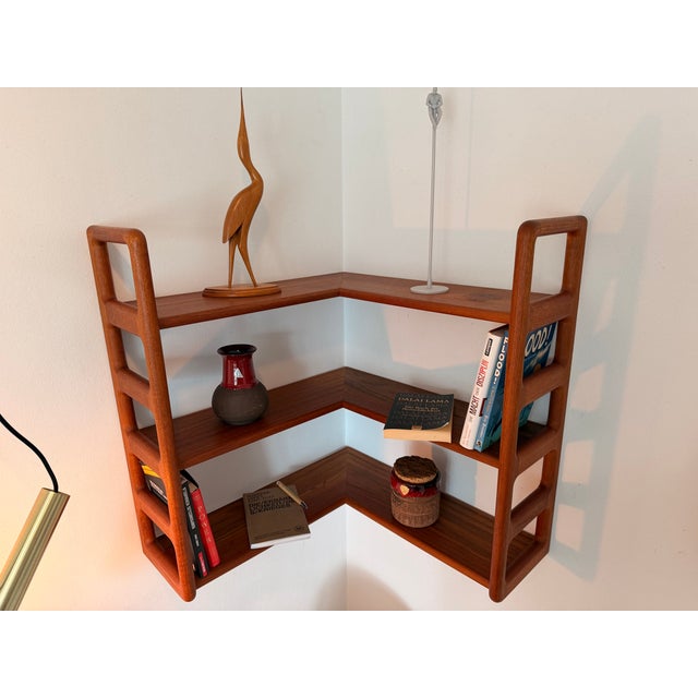 Danish Teak Corner Shelf from Dyrlund, 1960s For Sale - Image 9 of 13