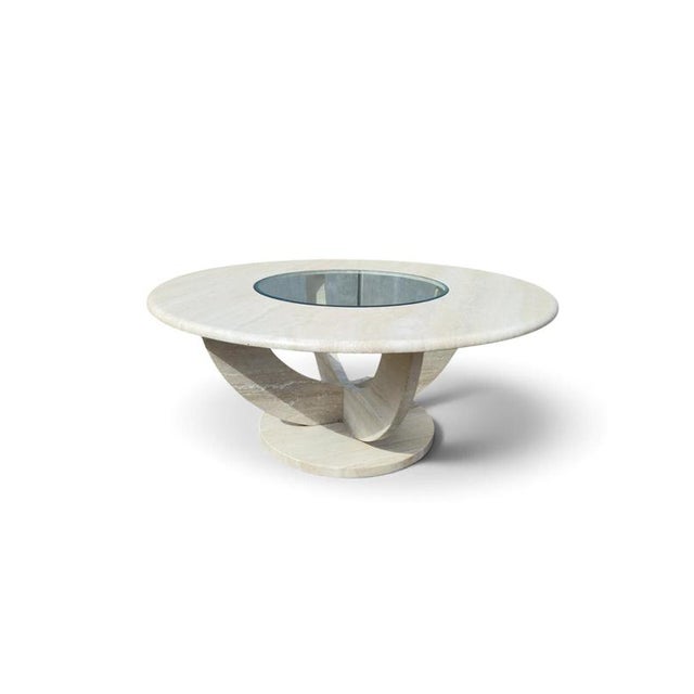 Specifications This 1970s Italian coffee table is a striking example of Mid-Century Modern design, defined by its...