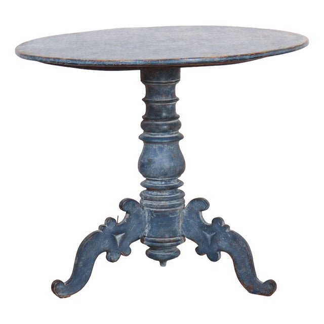 Swedish Painted Lamp Table For Sale