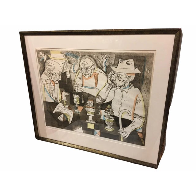 American Vintage Mid-Century Signed and Numbered Color Serigraph by Irving Amen For Sale - Image 3 of 12