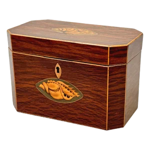 Georgian Octagonal Partridgewood Tea Caddy, 1780