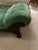 Beautiful Victorian-style fainting chaise lounge featuring classic tufted upholstery, elegant curved back, and carved...