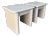 A Pair of Postmodern Custom-Made, Bull-Nose Marble Top Nightstands. Circa 1990s For Sale