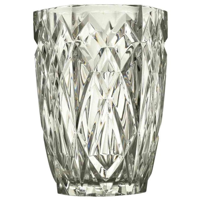 Vintage Italian Crystal Glass Vase, 1970s For Sale - Image 6 of 6