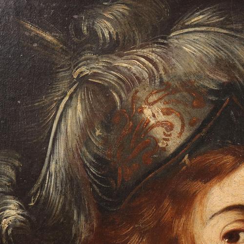 Leandra Queen of the Amazons, Oil on Canvas, Framed For Sale - Image 5 of 12